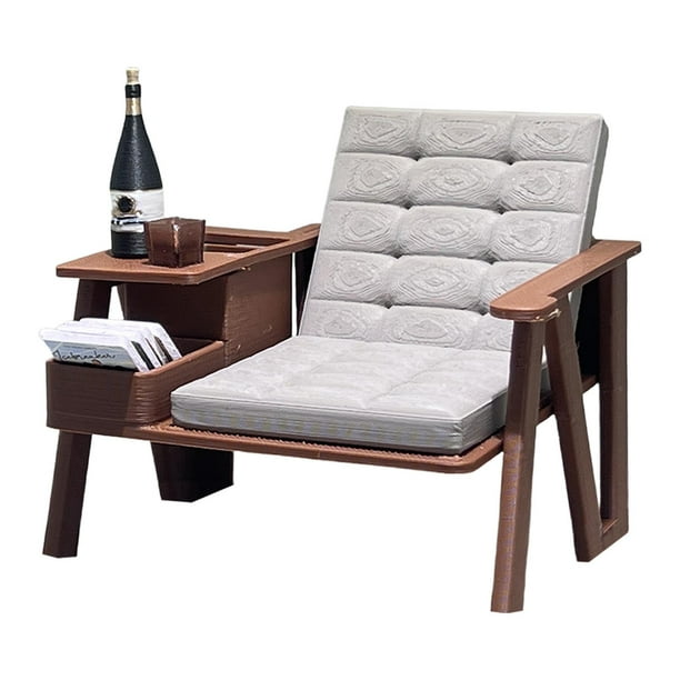 1:12 Silla de Casa de Muñecas Mesa Auxiliar Muebles de Casa de Muñecas Juguete Juego de Rol Adornos Escena de Vida Versátil Modelo de Muebles en