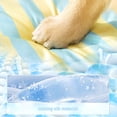 thumbnail image 6 of Pet Cooling Mat, Pet Cooling Mat for Cats, Cooling Mat for Dogs, Dog Cooling Pad, Striped Breathable Summer Sleeping Pad, Non-Slip Base, Water Resistant Surface for Indoor and, 6 of 9