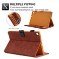 thumbnail image 5 of Dteck Folio Case for Samsung Galaxy Tab A7 10.4" 2020 SM-T500 T505, Slim Fit PU Leather Multi-angle Viewing Stand Shockproof Case Built-in Card Slots Cover, Brown, 5 of 6