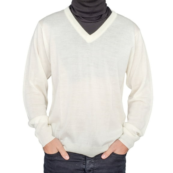 Crazy Cousin White V-Neck Sweater with Black Dickey Halloween Cosplay Costume