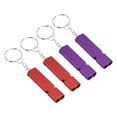 thumbnail image 1 of Unique Bargains Sifflet de Survie, Lot de 4 Sifflets de Sécurité à Son Fort pour la Randonnée, Rouge, Violet, 1 of 6