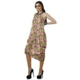 thumbnail image 4 of Moomaya Robe Kurti Sans Manches à une Épaule Imprimée pour Femmes, Vêtement de Créateur Boho pour Fête, 4 of 7