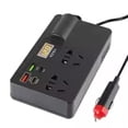 thumbnail image 1 of Car Inverter Usb 200W Detection Dc 12V/24V To Ac 220V Converter Digital Screen, 1 of 10