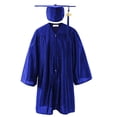 thumbnail image 1 of Odeerbi 3-12 Años Niños Niñas Vestido de Graduación Y Gorra de Color Sólido Brillante Vestido de Manga Larga de 2 Piezas Para La Ceremonia de Graduación, 1 of 3