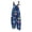 Dark Blue, variant on Women Christmas Elf Print Sleeveless Overalls, Adjustable Tie Shoulder Strap Jumpsuit, Loose Vintage Snow Scene Holiday Casual Romper for Christmas Party Outfit