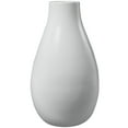 thumbnail image 6 of DecMode 20" Rounded Matte White Ceramic Vase, 6 of 12