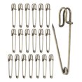 thumbnail image 1 of Uxcell 20 Pcs Grandes Alfileres de Seguridad 2"x 0.4" Broches de Aleación para Ropa Costura Bronce, 1 of 6