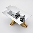 thumbnail image 7 of SUMERAIN Modern Tub and Shower Faucet with Pressure Balance Valve, 8-Inch Square Rain Showerhead System with Tub Spout, Chrome, 7 of 7