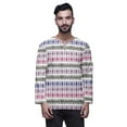 thumbnail image 1 of Atasi Printed Cotton Long SleeveÂ&nbsp;ShirtÂ&nbsp;Casual Short Kurta For Men Summer Wear, 1 of 1
