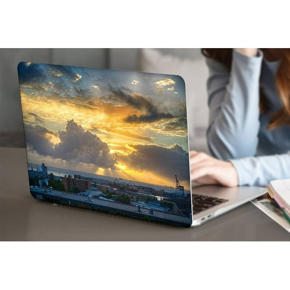 KSK KAISHEK Hard Case Shell Cover Compatible Newest MacBook Air 13 inch with Retina Display & Touch ID USB Type-C Model: A2337 m1/A2179/A1932 (Colorful B 0744)