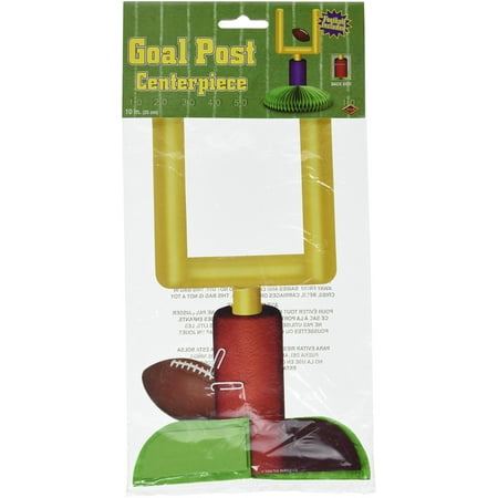 Beistle Goal Post Centerpiece, 9", Multicolored