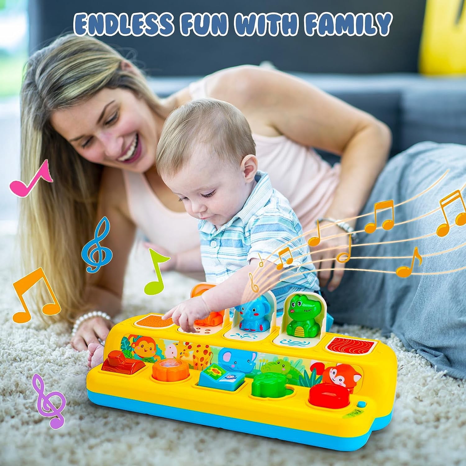 Sensory Toys for 1 Year Old, Educational Learning Toys for Toddlers 1 Years Christmas Birthday Gifts