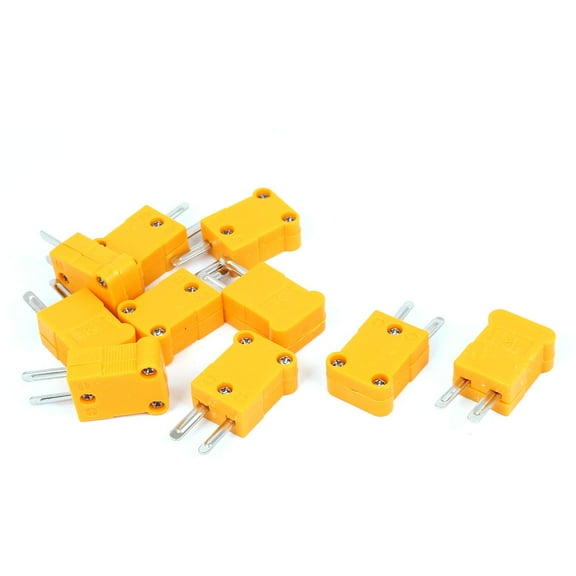 Unique Bargains K Type Thermocouple Temperature Sensor Plug Wire Cable Male Connector 10pcs