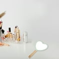 thumbnail image 3 of Unique Bargains Portable Coeur en Forme de Bois Poignée Maquillage Miroir à Main Cosmétique Miroir Vert, 3 of 7