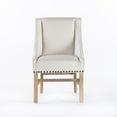 thumbnail image 2 of Dining Chair, Upholstered Dining Chair With Nailhead Trim, Sloped Armrests, Tapered Legs, Plush Accents, Kitchen Dining Chair For Restaurant Kitchen, 2 of 9