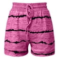 thumbnail image 4 of Babysbule Women Shorts Summer Fashion Women Drawstring Casual Pocket Loose Printed Sports Shorts Pants, 4 of 5