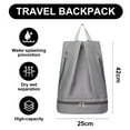 thumbnail image 2 of Waterproof sports short-distance travel backpack, dry and wet separati - gray, 2 of 6