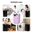 thumbnail image 6 of DouZhe 50L Rectangular Laundry Basket, Watercolor Butterflies Nature Animals Prints Waterproof Foldable Laundry Hamper with Aluminum Handles, 6 of 6