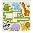thumbnail image 3 of Ambesonne Word Search Game Shower Curtain, Wild Savannah, 69"Wx75"L, Multicolor, 3 of 3