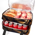 thumbnail image 5 of Bear Double Layered Insulated Refrigerated Lunch Bag with Two Compartments, Large Capacity, and Hand-Carry Strap - 7.1x11.4x16.1 Inches, 5 of 6