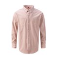 thumbnail image 4 of IROINNID Plain Long Sleeve Shirts for Men Casual Turn-down Collar Solid Button Down Shirt Blouse Tops On Sale,Pink, 4 of 9