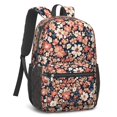 thumbnail image 2 of Pioneer Flower Floral Print Pattern 17" School Backpacks for Teens,Waterproof Oxford Fabric,S-Shape Padded Straps for School,Travel,Hiking,Camping, 2 of 5