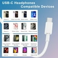 thumbnail image 4 of HSAPOW-2 Pack USB C Headphones for iPhone 16/15 Pro Max Plus[MFi Certified] Type C Earbuds with Mic & Remote ControlNoise Cancelling Wired Earphones for iPad Pro, Galaxy S23/S22/S21/S20/Ultra Note 10, 4 of 4