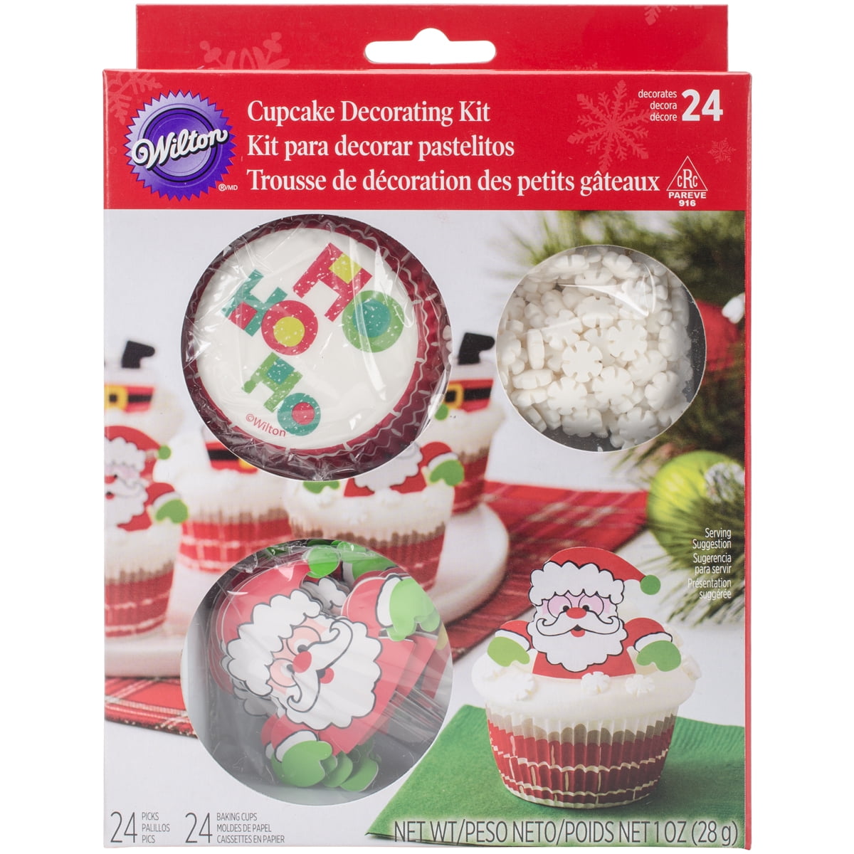 Cupcake Decorating Kit Makes 24Santa
