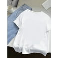 thumbnail image 2 of Trendy Cute Rabbit And Parrot Head-Tilting Pattern Printed Round Neck Short Sleeve T-Shirt, Fashionable Casual Sports for Women, Suitable for Spring And Summer, Available in Multiple Colors fro, 2 of 6
