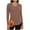 Brown, variant on Fnooota Womens Thermal Tops, Fall Winter Warm Long Sleeve V Neck Fall Winter Underwear Black Size L