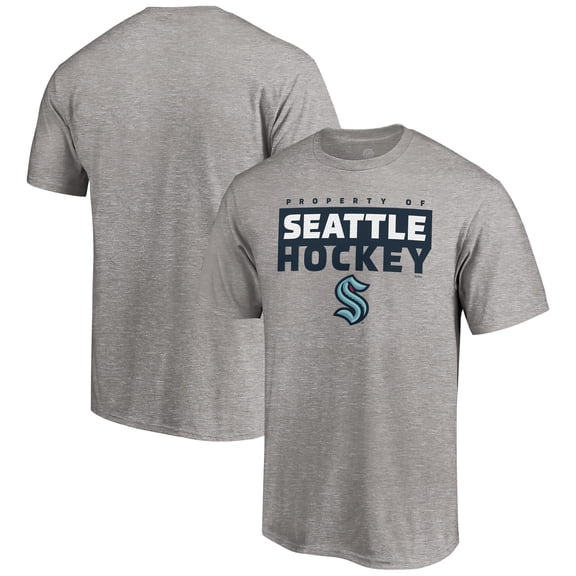Men's Heathered Gray Seattle Kraken Gain Ground T-Shirt