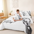 thumbnail image 3 of Erosebridal Cartoon Donkey Twin Bedding Sets 7-Piece for Kid, Cute Animal Bedding Comforter Set, 3 of 7