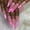 Pink Tai Chi, variant on 24Pcs Press on Nails Medium Length Exquisite Fake Nails French black Press on Nails Almond Cute Tips Swirl acrylics Full Cover False Nails for Women and Girls 24PCS