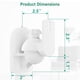 thumbnail image 3 of Soporte de pared para altavoz WALI SWM202-W, paquete de 2, blanco, 3 of 8