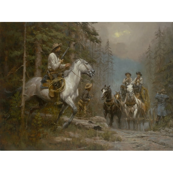 Big Nose George by Andy Thomas - Canvas Open Edition 12x16