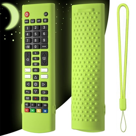 Silicone Remote Case Fit for LG AKB75375604 AKB75095302 AKB73715601 Shockproof Anti-Slip Protective Cover for LG AKB Series Smart TV Remote Control Cover with Anti-Lost Loop