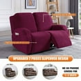 thumbnail image 2 of 3-Piece Stretch Recliner Sofa Cover - Soft Fabric, Pet (Dog/Cat) Scratch-Resistant, Furniture Protector Slipcover for Recliner Chair & Reclining Chair, 2 of 9