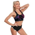 thumbnail image 4 of Hello Kitty Women's Sports Bras Fitness Workout Crop Tank Top Padded Yoga Top, 4 of 7