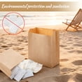 thumbnail image 6 of 300 Pcs Waxed Kraft Sanitary Napkin Disposal Bags 7.5x10x3.5 Inch Feminine Hygiene Liners for Commercial Business Restroom Bathroom Personal Use Kraft Bag, 6 of 6