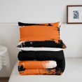 thumbnail image 5 of Homewish Orange Watercolor Ombre Full Size Comforter Sets,Abstract Artwork Bedding Comforter Set,Reversible,3 Pieces,1 Comforter and 2 Pillowcases, 5 of 7