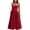 Red, variant on Women's Sweetheart Neck Ruched Midi Dress 100% Polyester Lightweight Fabric for Party and Evening Occasions Silhouette