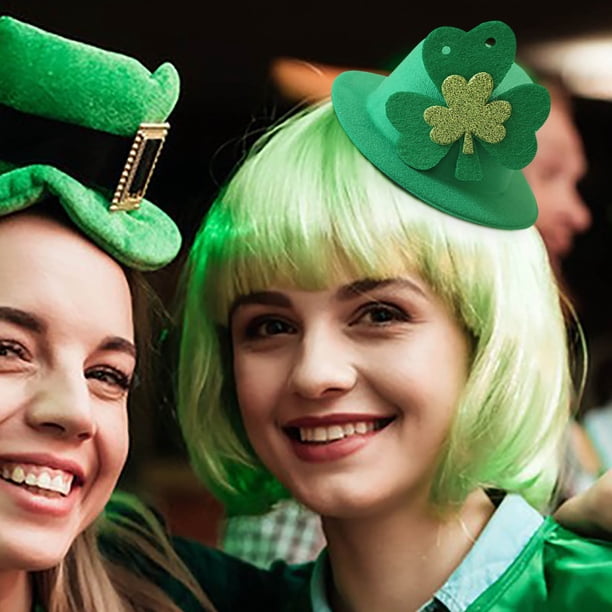 Decoración del hogar, decoración de habitaciones, decoración de paredes, tréboles, sombreros, sombrero de San Patricio, fiesta del festival irlandés, sombrero verde, un sombrero