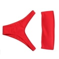 thumbnail image 2 of Toystoory Traje de baño elástico de piezas para mujer, ropa de playa sencilla, ropa de baño de ocio para vacaciones de verano Traje de baño, 2 of 6