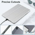 thumbnail image 3 of KOMI Case for Samsung Galaxy Tab A9 Plus 2023, Slim Stand Hard Back Shell Protective Smart Cover with Auto Sleep Wake Feature for Samsung Galaxy Tab A9 + 10.9" Tablet, Silver, 3 of 5