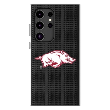 Keyscaper Arkansas Razorbacks Text Backdrop Galaxy Magnetic Bump Case