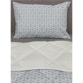 thumbnail image 3 of Geometric Comforter & Sham Bedding Set, East Cultures Inspired Circles with Floral Arrangement Traditional Motifs, 3 pcs Duvet Set Microfiber Filling Quilt, 5 Sizes, Grey Grey Beige, by Ambesonne, 3 of 4