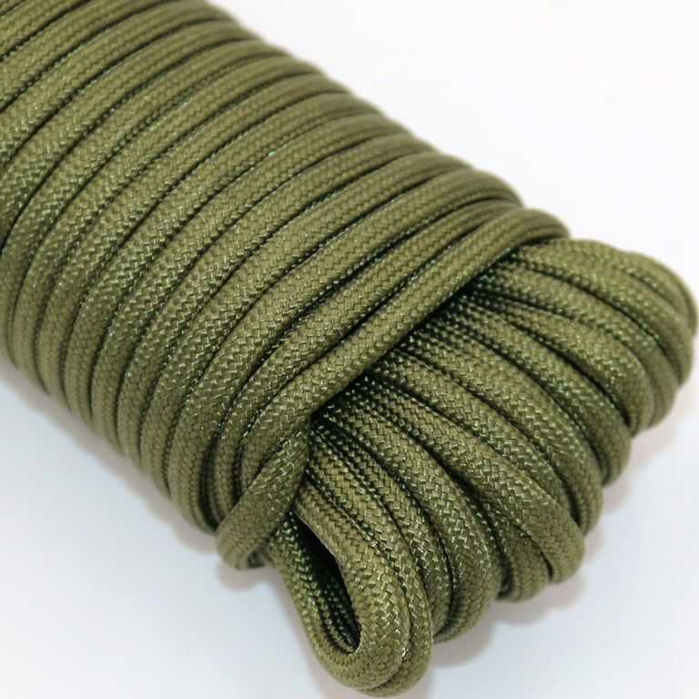 Hyper Tough 5/32 550 Paracord Green String & Twine - 50 ft