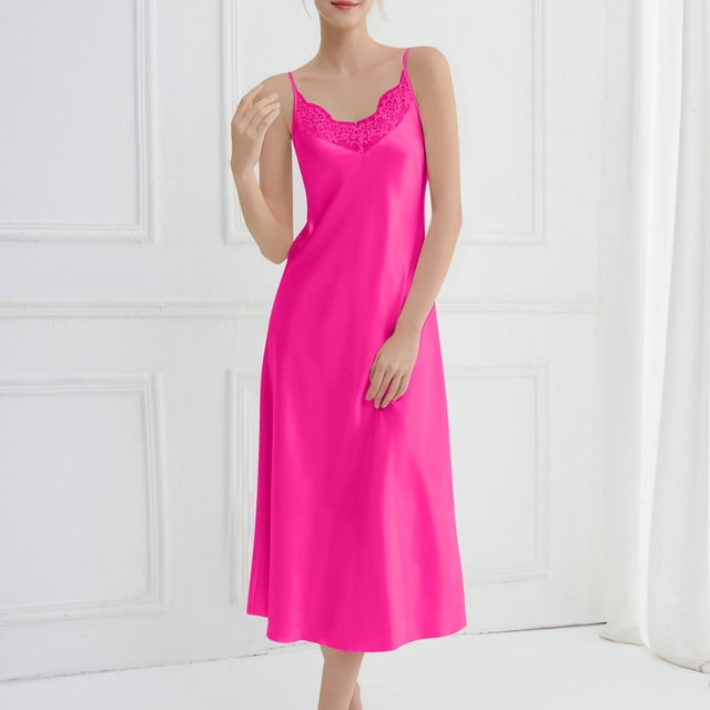 Camisolas largas para mujer, ropa de casa, camisola informal, cuello en V, camisón largo, pijamas para mujer