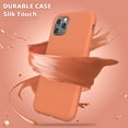 thumbnail image 4 of iPhone 11 Pro Max Case, Slim Liquid Silicone Case Compatible with iPhone 11 Pro Max 6.5 Inch, Full Body Microfiber Lining Protective Case (Orange), 4 of 12