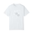thumbnail image 2 of NAMTYQX Womens Blouses Casual Short Sleeve Plus Size Boxy Fit Soft Crewneck Print Stretch Bedruckt Womens Summer Tops 2025 White Size L, 2 of 3